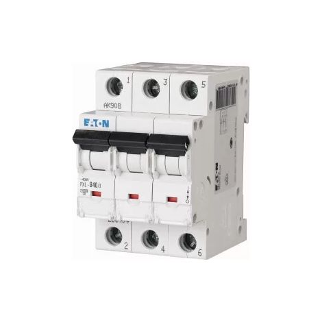 Eaton Leitungsschutzschalter (MCB), 40 A, 3p, Charakteristik: B, 236404 (1/2)