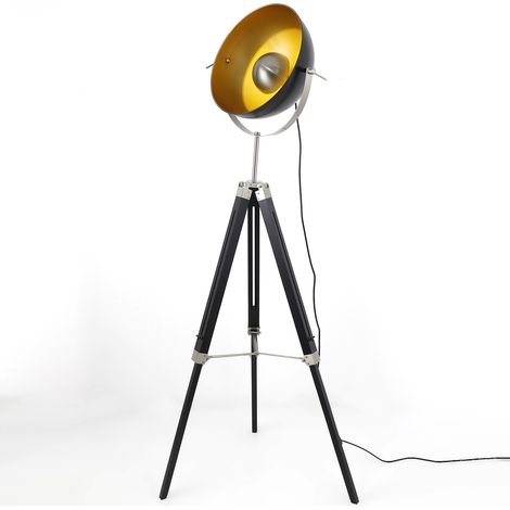 Lampadaire Apollon Noir et Or (1/5)