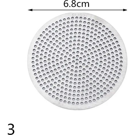 (3-6.8cm)1Pc Round 304 Stainless Steel Sink Strainer Drains Cover Hair Filter Kitchen Bathroom Balcony Toilet Sewer Isolation Net (1/4)