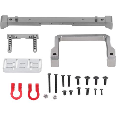 Pièce de pare-chocs avant en titane pour voiture de crawling MN999 1/10 échelle 2.4G 4WD, barre anti-collision RC (1/5)