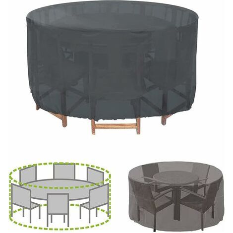 Pair - Housse pour Table de Jardin, Housse de Protection Bâche Imperméable pour Meubles Jardin et Hivernage Mobilier (120 x 75cm) (1/5)