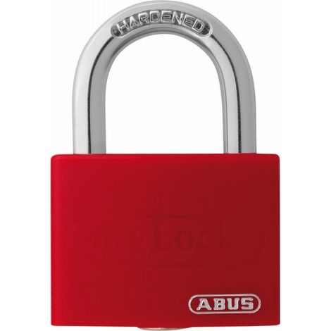 ABUS Candado de cilindro T65AL/40 blanco Lock-Tag cerradura-B.43mm Alu.versch.-schl. - 80287 4 (1/2)