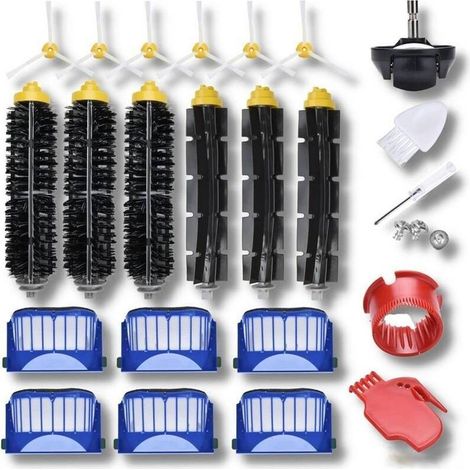 Juego de 23 piezas de repuesto compatibles con las aspiradoras iRobot Roomba 692, 671, 676, 675, 645 y 655 (no apto para otros modelos Roomba): filtros, cepillo de goma y cepillo. (1/5)
