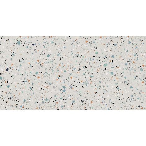 Azulejo GOBI BIANCO 60X120 CM estilo Terrazo .