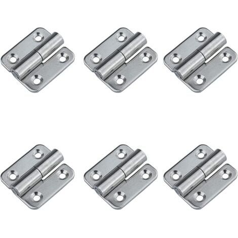 （Droite）6 charnières amovibles 1,5' petits joints coulissants charnières de porte amovibles en acier inoxydable 304 gaucher (1/5)