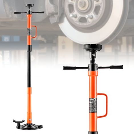 Unterhub-Stützständer 1 t, Höhenverstellbarer (885–1800 mm) Wagenheberständer mit Kugelgelagertem Drehgriff & Selbstsichernder Gewindeschraube, zur Unterstützung von Fahrzeugkomponenten (1/5)