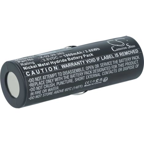 vhbw Akku Ersatz für Heine X-02.99.382, X-02.99.380, BATT/110904-A1 für Medizintechnik (1000 mAh, 3,6 V, NiMH) (1/5)
