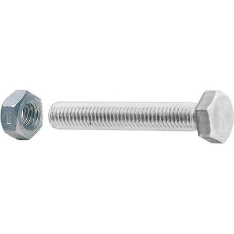 5 x SC VITI A METALLO TESTA ESAG  6X 20 ZINC C/DADO 15PZ