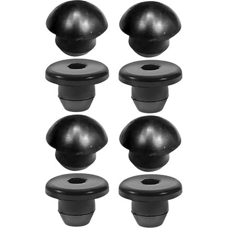 8 Pièces Bouchon de Cric Hydraulique en Caoutchouc - 4 Têtes Rondes et 4 Têtes Plates pour Réservoir d'Huile - Compatible avec Verin et Matériel de Levage (1/5)