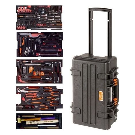 BAHCO - Kit d'outils aviation - 159 pcs/caisse rigide à roulettes
