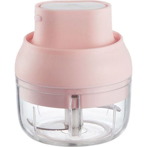 Hachoir Alimentaire Sans Fil - Hachoir Cuisine Portable pour Ail Oignons Légumes - Capacité 300 ml - 300 g - Matériau PP PC - 10 x 10 x 20 cm (1/5)