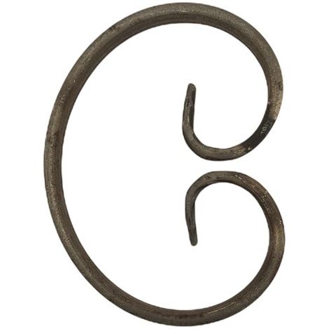 Metalideal  Volute en C fer plat Prague Dimension - 16 x 4 mm (1/3)