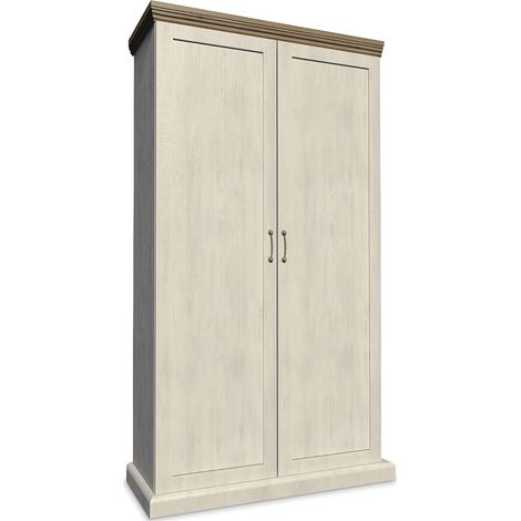 KONSIMO ARVEN Kleiderschrank, Cremeweiß (1/3)