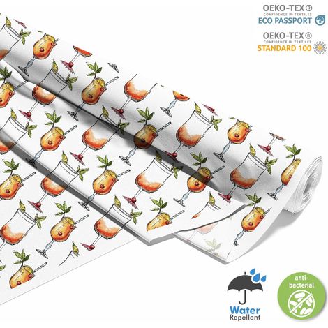 TISSUS DÉCORATIFS D'EXTÉRIEUR OXFORD - Motif Cocktail DX8441 (1/5)