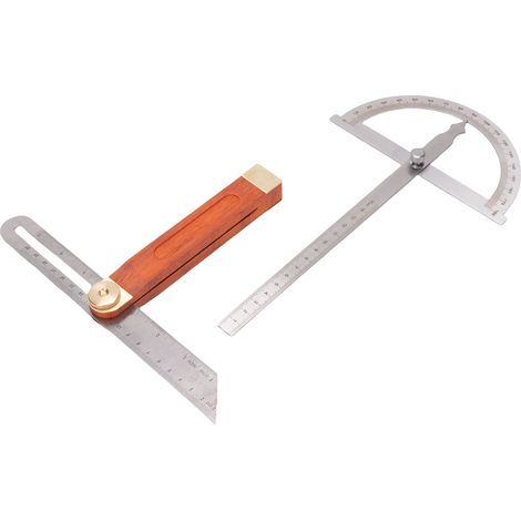Winkelmesser-Set, Edelstahl, Messing, Holz, verstellbares Lineal, T-Winkel-Schiebelehre für die Holzbearbeitung (1/5)