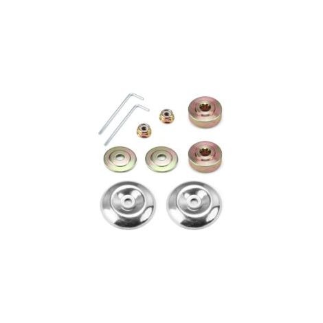 Repuestos para desbrozadora, 10 piezas de repuestos y accesorios para cortacésped, con placa de empuje y cubierta protectora, repuesto para desbrozadora, para cortacésped 0XBIT- Crezuo (1/4)