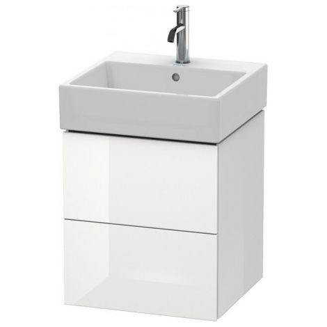 Duravit L-Cube bâti-support lavabo suspendu, 2 tiroirs,
