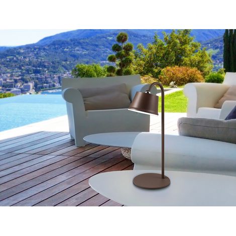 LÁMPARA DE SOBREMESA CUCO LED CORTEN (1/3)
