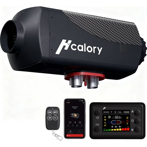 5KW Diesel Standheizung Luftheizer Dieselheizung mit LCD-Display & Fernbedienung & Bluetooth-App