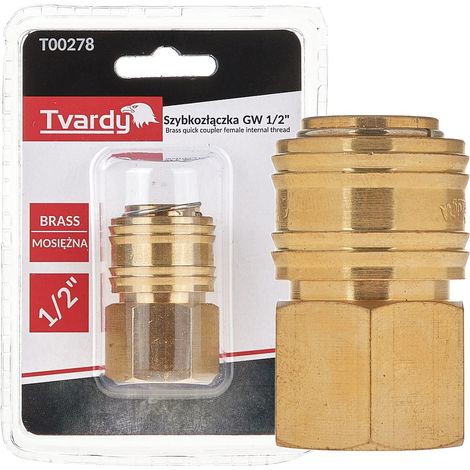 Raccord rapide en laiton GW 1/2" femelle (1/10/100) (1/3)