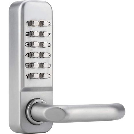 Serrure à code mécanique étanche, combinaison de code à 1 à 11 chiffres Mot de passe de sécurité Serrure codée Serrure de porte à combinaison mécanique sans clé pour porte de bureau en bois (1/5)