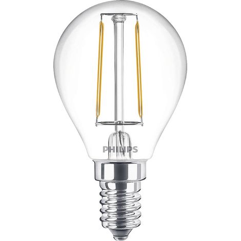 Philips LED 77755500 LED CEE E (A - G) E14 forme de goutte 2 W = 25 W blanc chaud (Ø x L) 4.5 cm x 8 cm 1 pc(s) A807572 (1/5)
