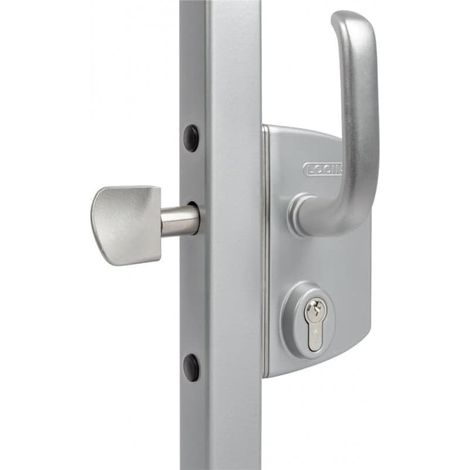Serrure pour portail coulissant - Profil : 80 (1/3)