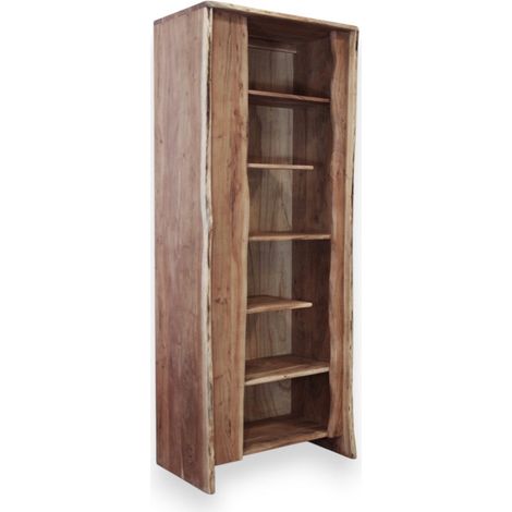 Mobile in acacia colore marrone dimensioni 80x45x200 cm arredamento salotto camera da letto elegante e robusto