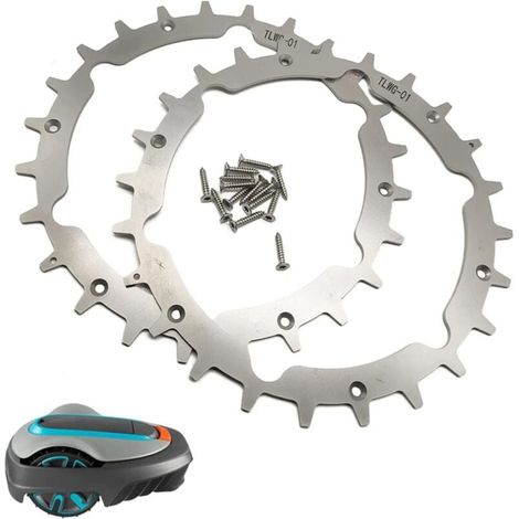 Roues de Traction avec pointes de remplacement pour tondeuse robot Gardena Sileno City 250 Smart 300 400 600 500 Smart 500 Smart+ Life1000 (1/5)