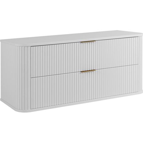 Meuble sous vasque à suspendre GLAMOUR BLANC 120 cm