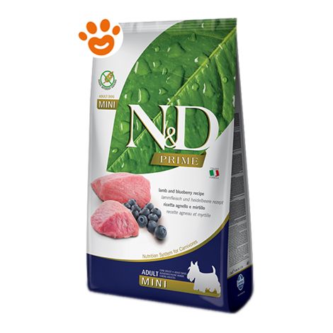 Farmina Dog N&D Prime Adult Mini Grain Free Agnello e Mirtillo - Farmina Dog N&D Prime Adult Mini Grain Free Agnello e Mirtillo - Sacco Da 2,5 Kg