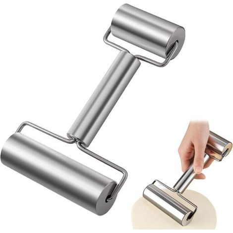 Lntyq Pastry Chicken with 2 Rollers, Rolling Pin, Non-Stick Surface, Kitchen Rolling Pin for Pizza, Pastry, Cake and Pastries, Dishwasher Safe (1/5)