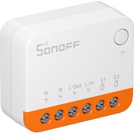 ZBMINIL2 ZigBee-Funkschalter (kein Neutralleiter erforderlich), 2-Wege-ZigBee-Smart-Schalter, kompatibel mit Alexa, Google Home, Home Assistant, ZigBee 3.0-Gateway-Hub erforderlich, 6 A/1440 W