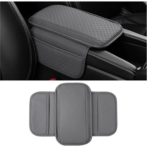 Housse Console Centrale Voiture, Accoudoir Voiture Universel Coussin, Coussin De Console Centrale De Automobile, Housse Pour Accoudoir Central Pour La Plupart Des Véhicules(Gris) (1/5)