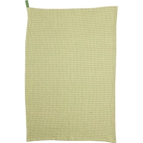 Torchon de Cuisine Nid d'Abeille en Coton Bicolore Naturel 50 x 70 cm - PANGIVO