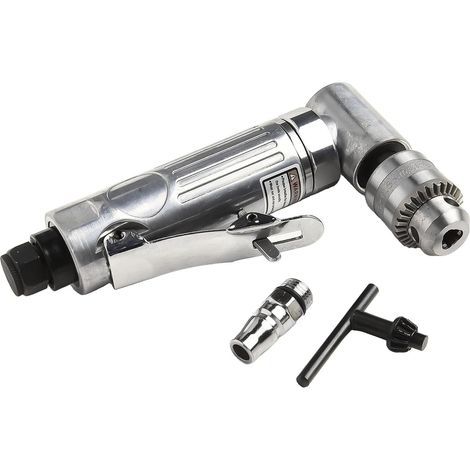 Rechtwinkliger Druckluftbohrer 6,35 mm – 1 Stück – Robuste Legierung – Drehzahl 15.000 U/min – Für beengte Platzverhältnisse und mechanische Arbeiten – 155 x 87 mm (1/5)