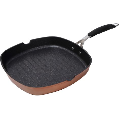 Bergner Infinity Chef SartÃ©n Grill 28x28x4,5cm en Aluminio forjado inducciÃ³n 360