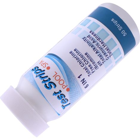 Wasserteststreifen pH-Wert-Teststreifen Gesamthärte-Teststreifen Pool-Teststreifen für Aquarium und Teich 6 in 1 (1/5)