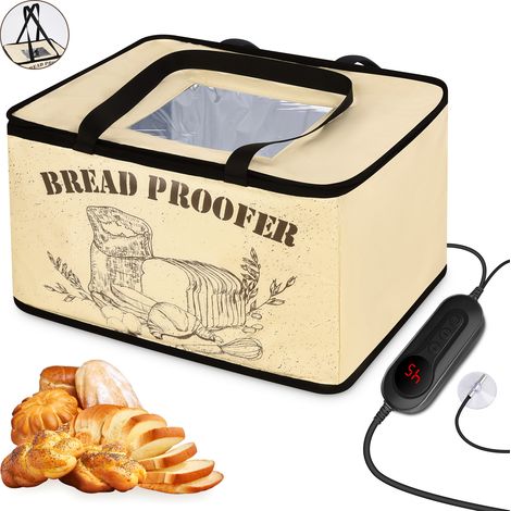 étuve à pain 30 L, 30W Récipient de fermentation du pain avec minuterie, 40 × 31 × 25 cm (1/5)