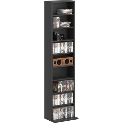 260 Narrow CD Storage Unit - Black (1/5)