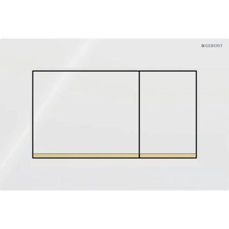 Geberit Sigma30 - Sigma30 actuator plate, white/gold 115.883.KK.1 (1/4)