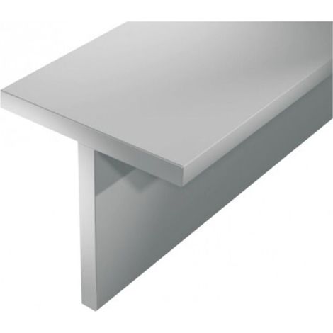 Profilé en T aluminium anodisé argenté 2000x20x20mm – Finition esthétique pour murs et sols – Résistant aux chocs et à la corrosion –