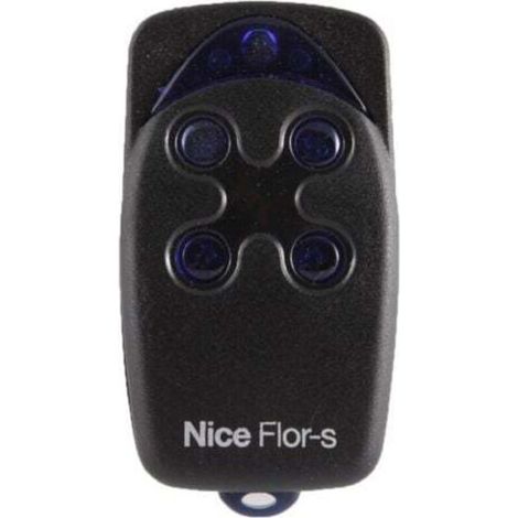 Nice – 4-Kanal-Wandfernbedienung (433,92 MHz) – 12-V-Netzteil – Selbstlernprogrammierung – Für Tore und Garagen – FLO4R-S (1/5)