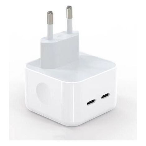 Dual-USB-C-Ladegerät für iPhone 15/14/13/12/11/X/Samsung/iPad (1/5)