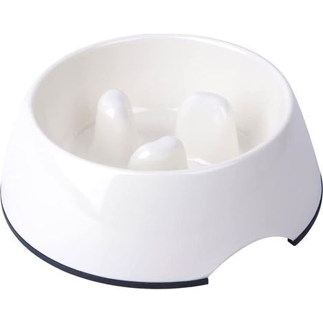 Gamelle anti-glouton pour chien et chat, gamelle antidérapante favorisant l'alimentation (1/4)