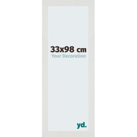 yd. - Cadre photo 33x98 - Blanc Mat - MDF - Mura