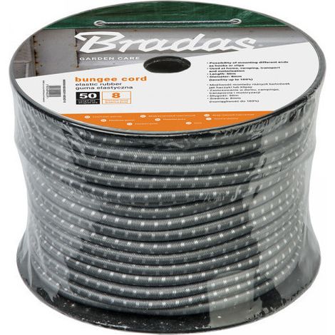 Elastique gris pour confection de tendeur 8mmx50m