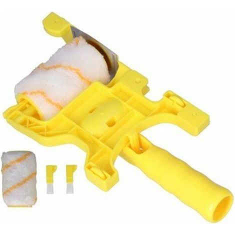 Pinceau à rouleau pour bordure de peinture, brosse à rouleau multifonctionnelle à main pour coupe propre et nette 1 lot de 5 pièces pour la peinture de plafond de mur de salle à la maison (1/4)