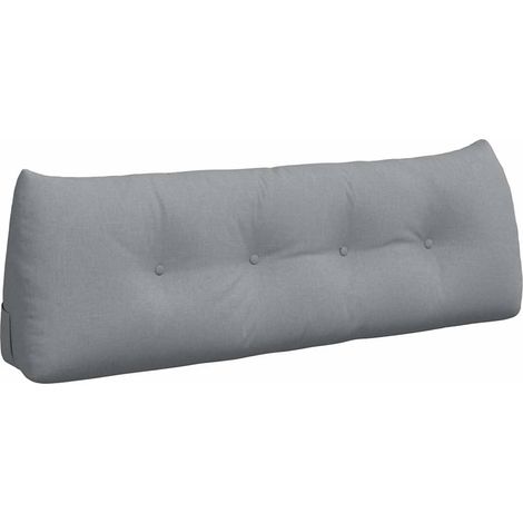Back Pillow Light Grey 140 x 24 x 50 cm Fabric vidaXL