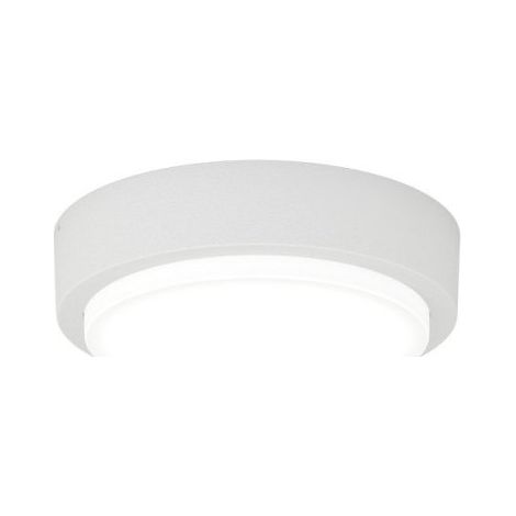 Plafoniera moderna top light baku 28 gx53 led ip54 alluminio policarbonato, finitura metallo bianco